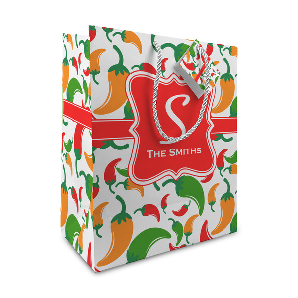 Custom Colored Peppers Medium Gift Bag (Personalized)