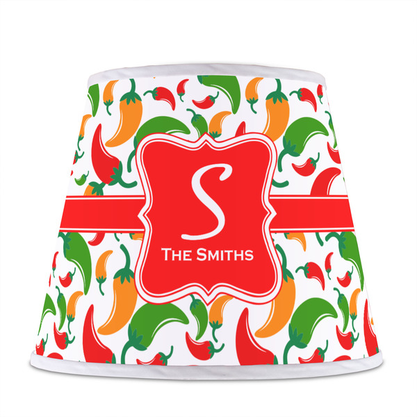 Colored Peppers Poly Film Empire Lampshade - Front View