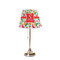 Colored Peppers Poly Film Empire Lampshade - On Stand