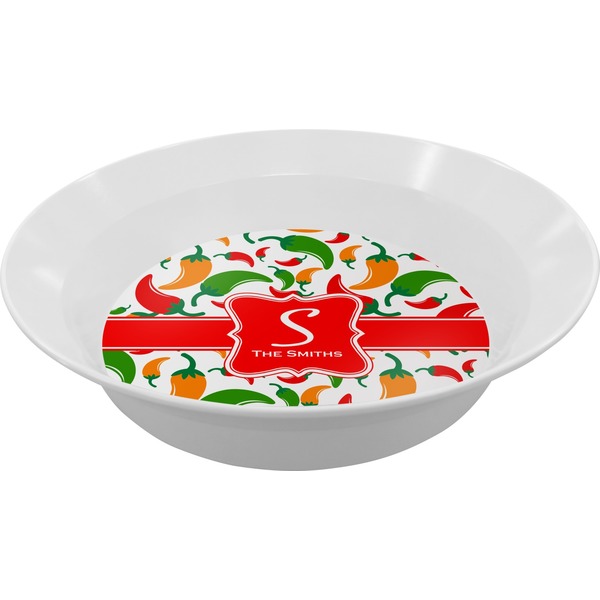 Custom Colored Peppers Melamine Bowl (Personalized)