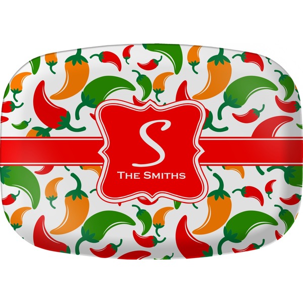 Custom Colored Peppers Melamine Platter (Personalized)