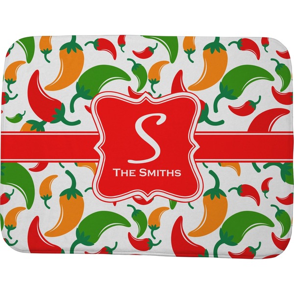Colored Peppers Memory Foam Bath Mat 48 X 36