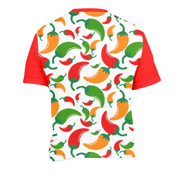 Colored Peppers Men's Crew Neck T Shirt Medium - Back