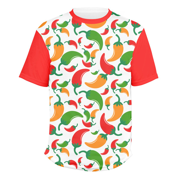 Custom Colored Peppers Men's Crew T-Shirt - Medium