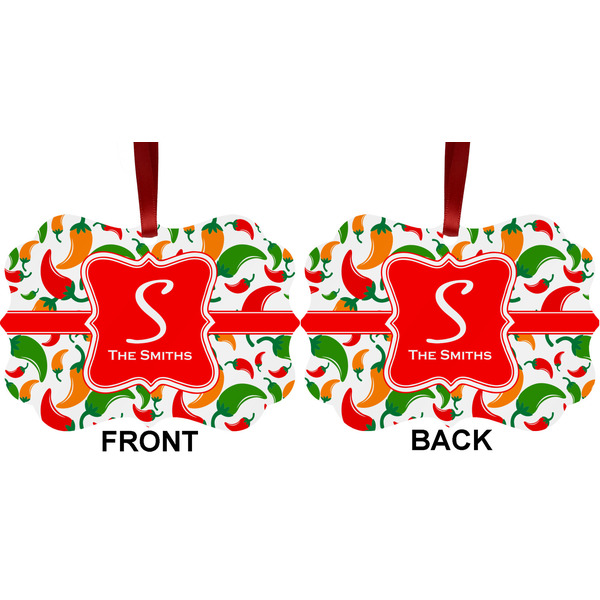 Colored Peppers Metal Benilux Ornament - Front and Back (APPROVAL)