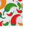 Colored Peppers Microfiber Dish Rag - DETAIL