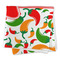 Colored Peppers Microfiber Dish Rag - FOLDED (square)
