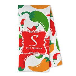 Colored Peppers Kitchen Towel - Microfiber (Personalized)