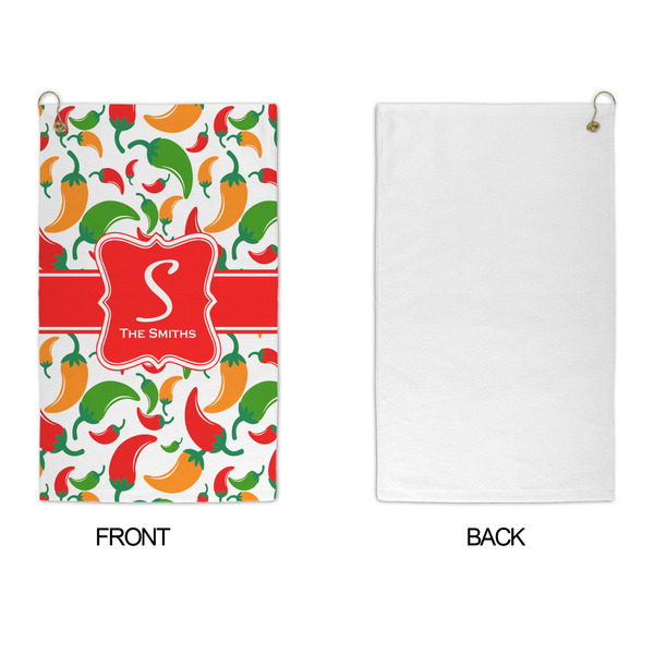 Colored Peppers Microfiber Golf Towels - APPROVAL