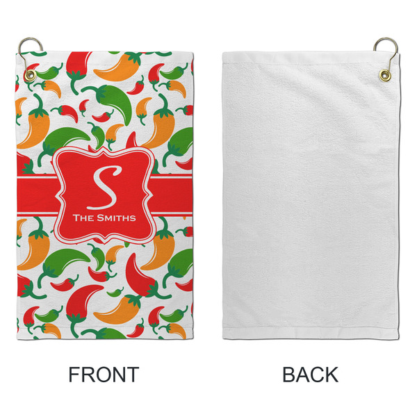 Colored Peppers Microfiber Golf Towels - Small - APPROVAL