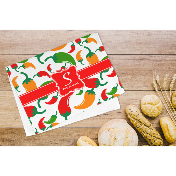 Colored Peppers Microfiber Kitchen Towel - LIFESTYLE