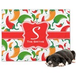 Colored Peppers Dog Blanket (Personalized)