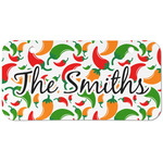 Colored Peppers Mini/Bicycle License Plate (2 Holes) (Personalized)