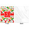 Colored Peppers Minky Blanket - 50"x60" - Single Sided - Front & Back