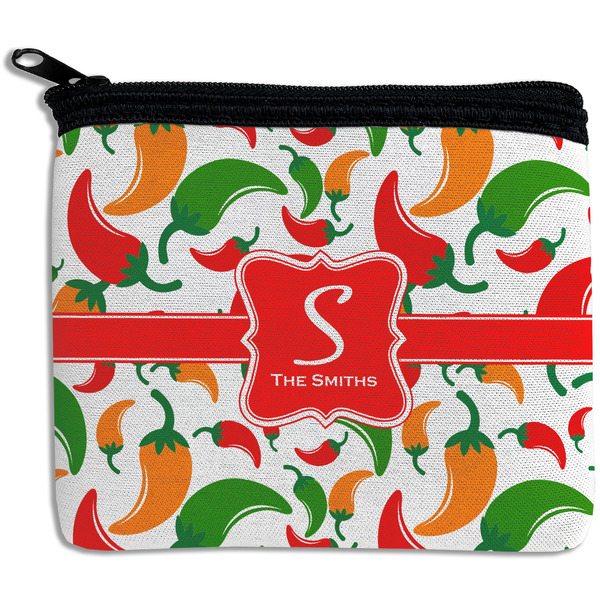Custom Colored Peppers Rectangular Coin Purse (Personalized)