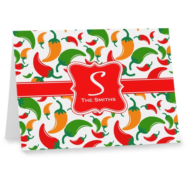 Custom Colored Peppers Note cards (Personalized)
