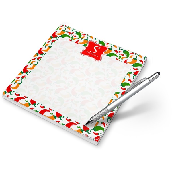 Custom Colored Peppers Notepad (Personalized)
