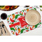 Colored Peppers Octagon Placemat - Single front (LIFESTYLE) Flatlay