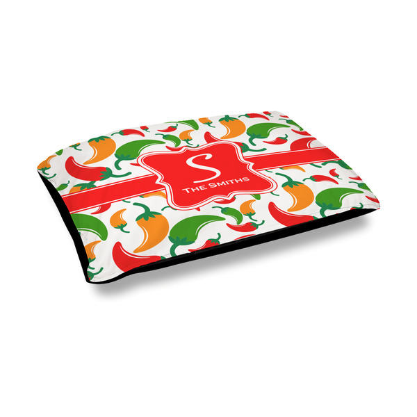 Custom Colored Peppers Outdoor Dog Bed - Medium (Personalized)