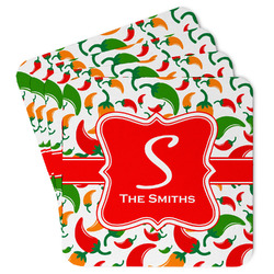 Colored Peppers Paper Coasters (Personalized)