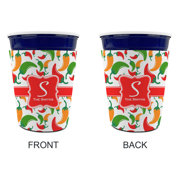 Colored Peppers Party Cup Sleeves - without bottom - Approval