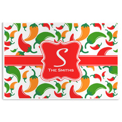 Colored Peppers Disposable Paper Placemats (Personalized)