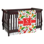 Colored Peppers Baby Blanket (Single Sided) (Personalized)