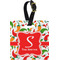 Colored Peppers Personalized Square Luggage Tag