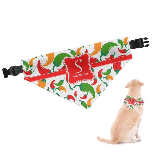 Custom Colored Peppers Dog Bandana (Personalized)