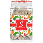 Colored Peppers Dog Treat Jar (Personalized)