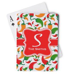 Colored Peppers Playing Cards (Personalized)