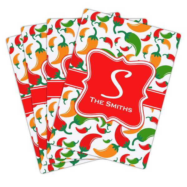 Colored Peppers Playing Cards - Hand Back View