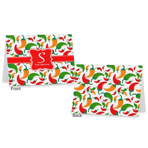 Colored Peppers Postcard - Front and Back