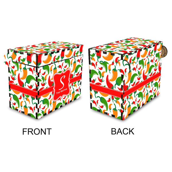 Colored Peppers Recipe Box - Full Color - Approval