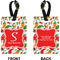 Colored Peppers Rectangle Luggage Tag (Front + Back)