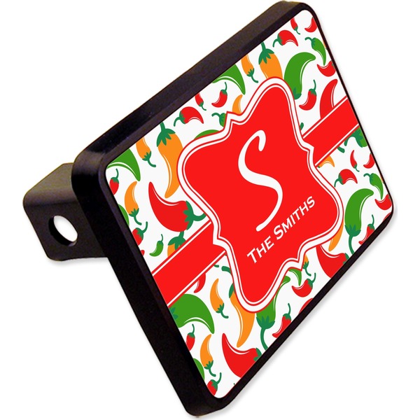Custom Colored Peppers Rectangular Trailer Hitch Cover - 2" (Personalized)