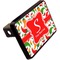 Colored Peppers Rectangular Car Hitch Cover w/ FRP Insert (Angle View)