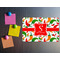Colored Peppers Rectangular Fridge Magnet - LIFESTYLE