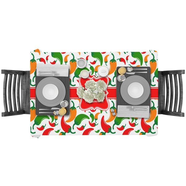 Colored Peppers Rectangular Tablecloths - LIFESTYLE