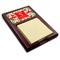 Colored Peppers Red Mahogany Sticky Note Holder - Angle