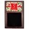 Colored Peppers Red Mahogany Sticky Note Holder - Flat