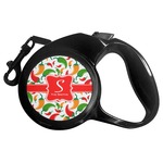 Colored Peppers Retractable Dog Leash - Large (Personalized)