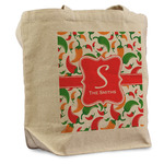 Colored Peppers Reusable Cotton Grocery Bag - Single (Personalized)
