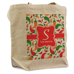 Colored Peppers Reusable Cotton Grocery Bag (Personalized)