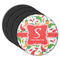 Colored Peppers Round Coaster Rubber Back - Main