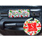 Colored Peppers Round Luggage Tag & Handle Wrap - In Context
