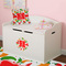 Colored Peppers Round Wall Decal on Toy Chest