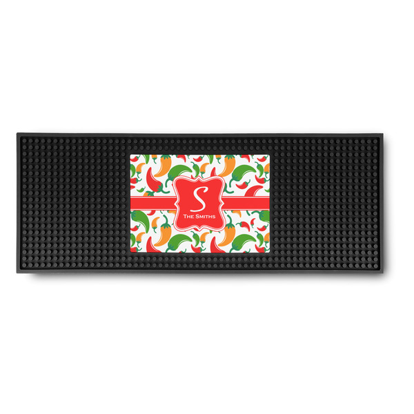 Custom Colored Peppers Rubber Bar Mat (Personalized)