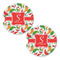 Colored Peppers Sandstone Car Coasters - Set of 2