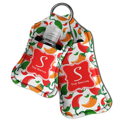 Colored Peppers Hand Sanitizer & Keychain Holder (Personalized)